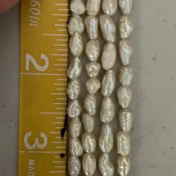 Rare Vintage Baroque pearl necklace with brooch closure - Picture 11 of 11